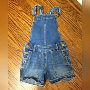 CrewCuts Girls Overall Shortalls Size 7 Blue Denim